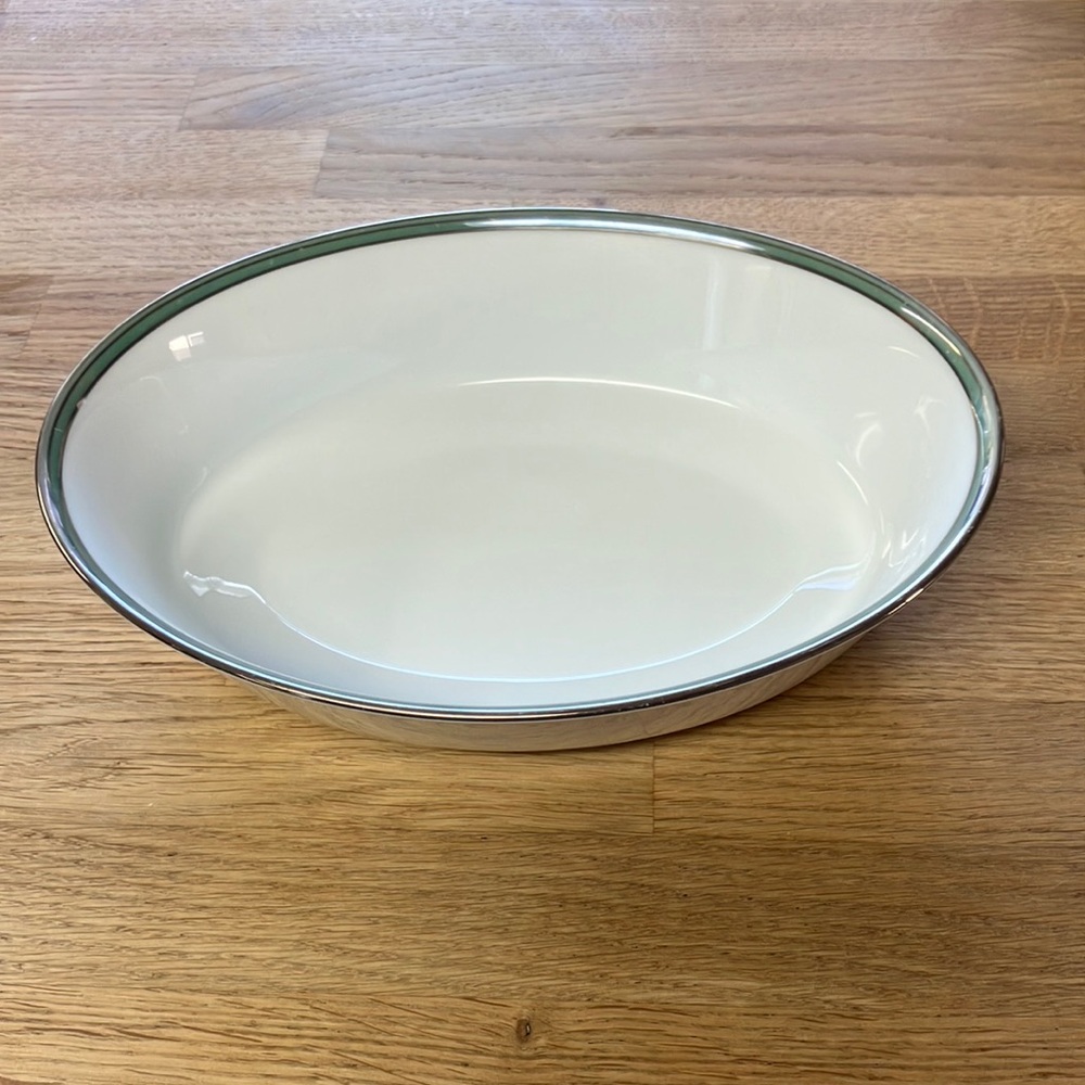 Vintage Noritake royal mint oval serving Japan